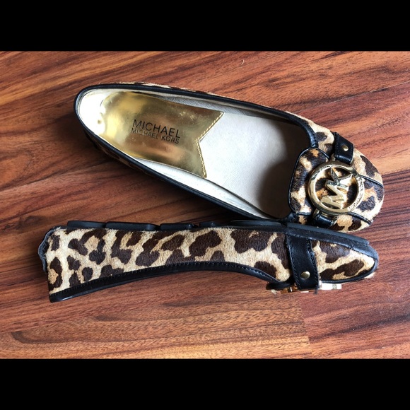 Michael Kors calf hair Fulton cheetah flat - Picture 2 of 3